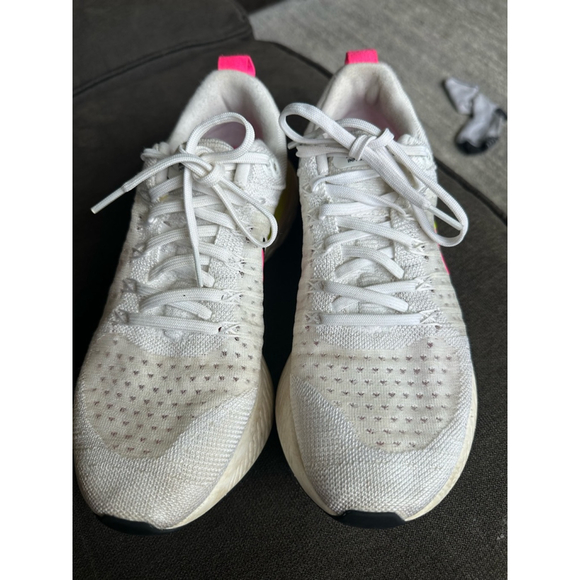 Women's Nike React Infinity Flyknit Running Shoes Size 10 White - Picture 6 of 6